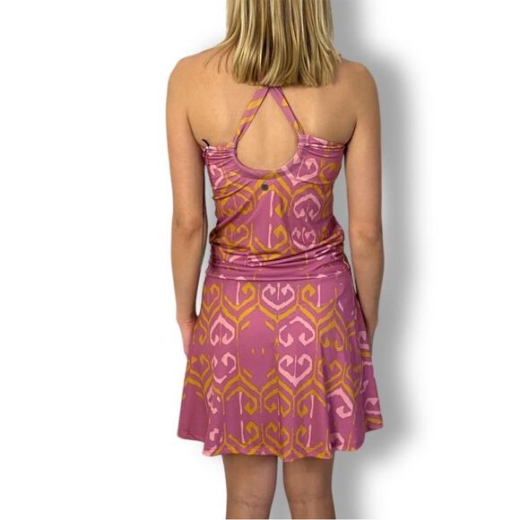 PrAna Womens Avore Dress Size Medium Halter Neckline Boho Drip Waist Summer Soft - Picture 8 of 16